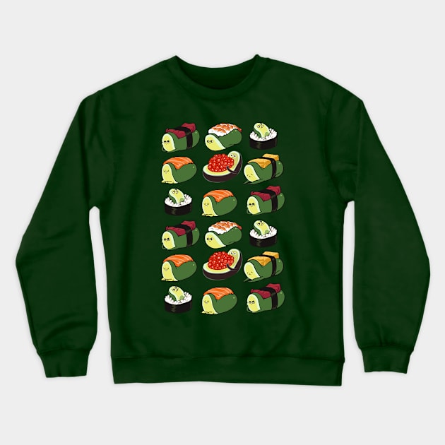 Sushi Avocado Crewneck Sweatshirt by huebucket